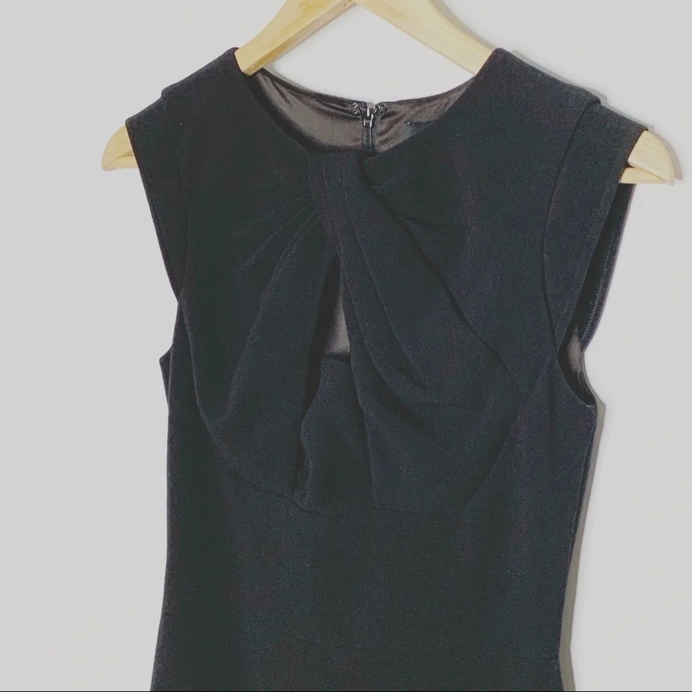 MARCIANO by Guess Retas Black Sheath Dress Keyhole Cocktail Size 2